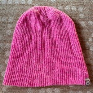 Aeropostale Vibrant Pink Ribbed Beanie